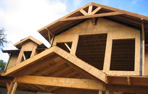 image of house under construction